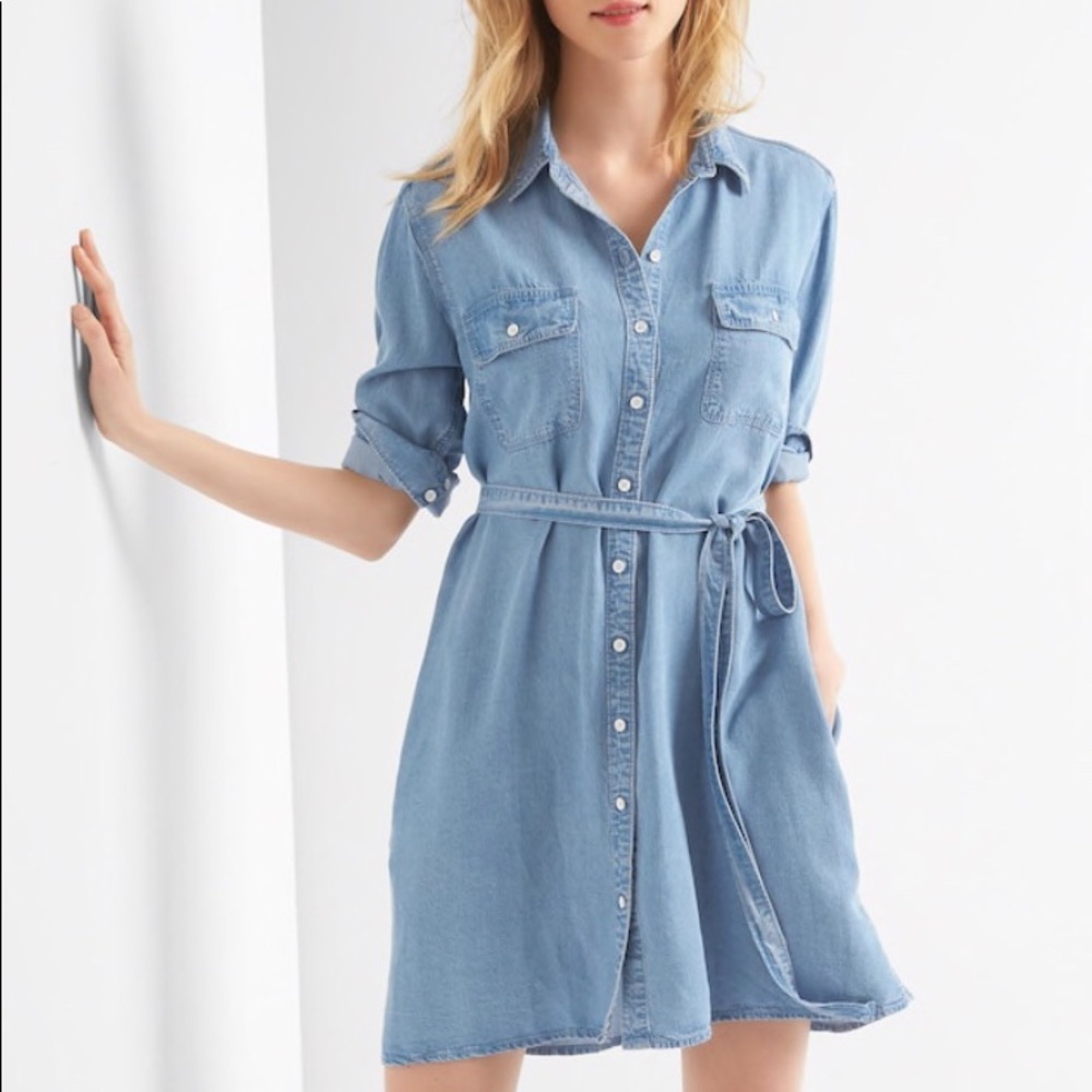Gap denim shirtdress